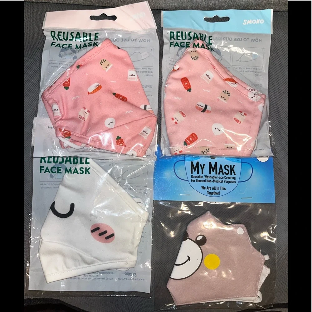 Urban Outfitters face masks bundle of 4 NWT